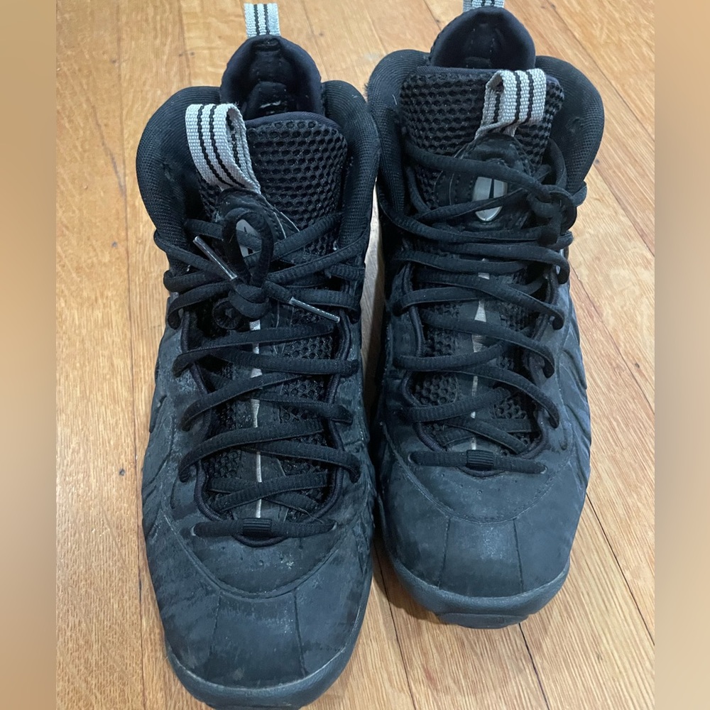 Nike little posite pro black cat : size 7